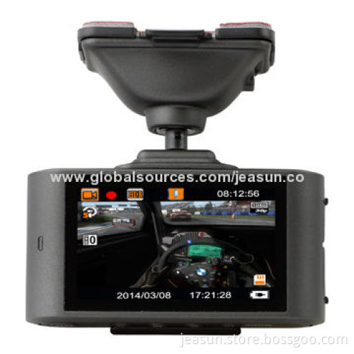 Car DVR, Recorder 1,080p Full HD Car Blackbox with GPS (optional) and G-sensor